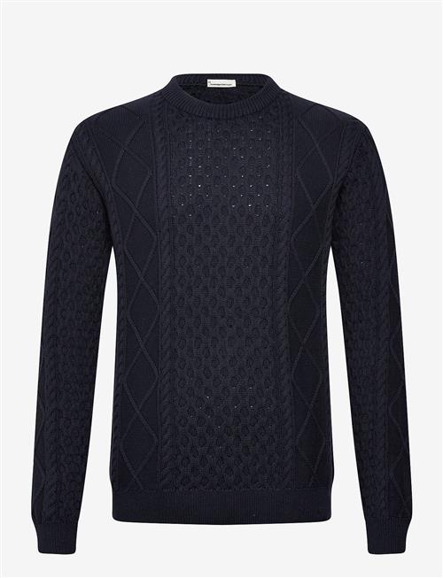 Knowledge Cotton Apparel | Organic Cotton Cable Knit - Regener | L