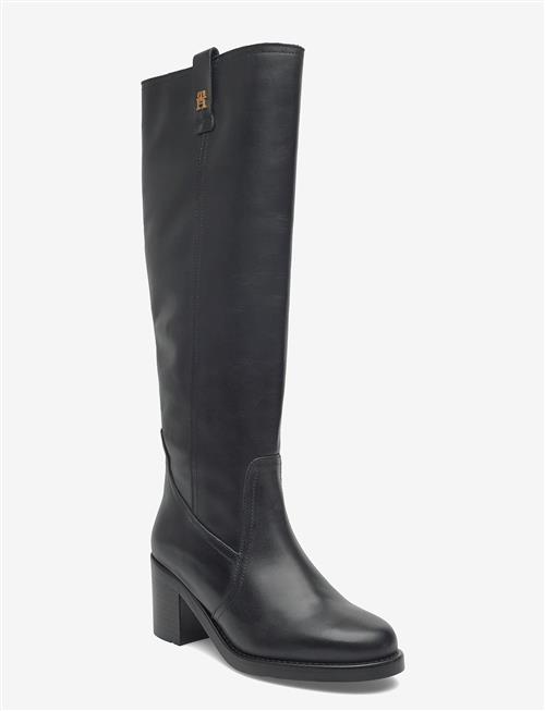 Tommy Hilfiger | Riding Lthr Long Boot Block Heel | 40