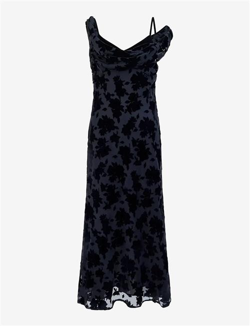 French Connection | Kara Burnout Twisted Midi Dres | 36