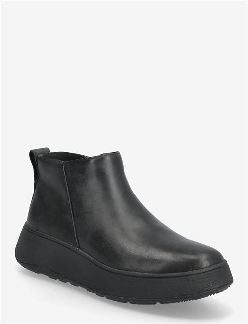 FitFlop | F-Mode Leather Flatform Zip Ankle Boots | 42