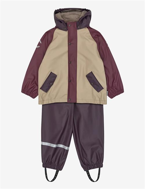 mikk-line | Pu Rain Set + Fleece/Susp. 104 | 152