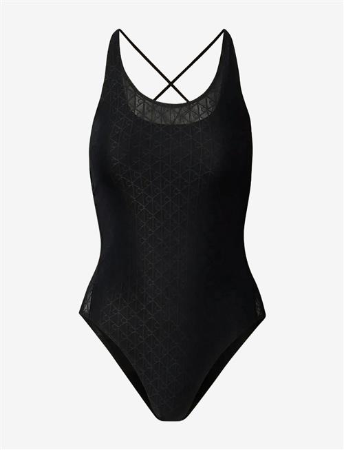 Calvin Klein | Monogram Mesh Bodysuit | XL