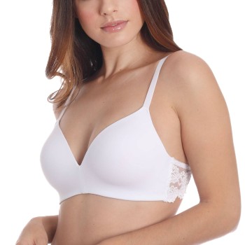 sassa BH Classic Lace Padded Soft Bra Hvid polyamid C 90 Dame