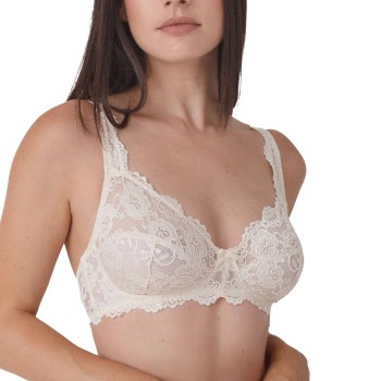 sassa BH Classic Lace Soft Bra Perlhvid polyamid B 75 Dame