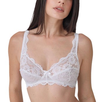 sassa BH Classic Lace Soft Bra Hvid polyamid D 80 Dame
