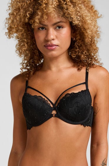 Hunkemöller Polstret Bøjle-BH Erica Sort