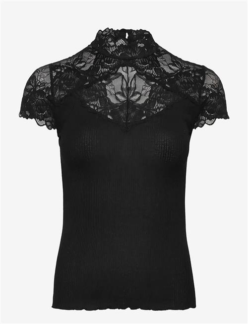 Rosemunde | Rwbeatha Silk Capsleeve Lace T-Shir | XL