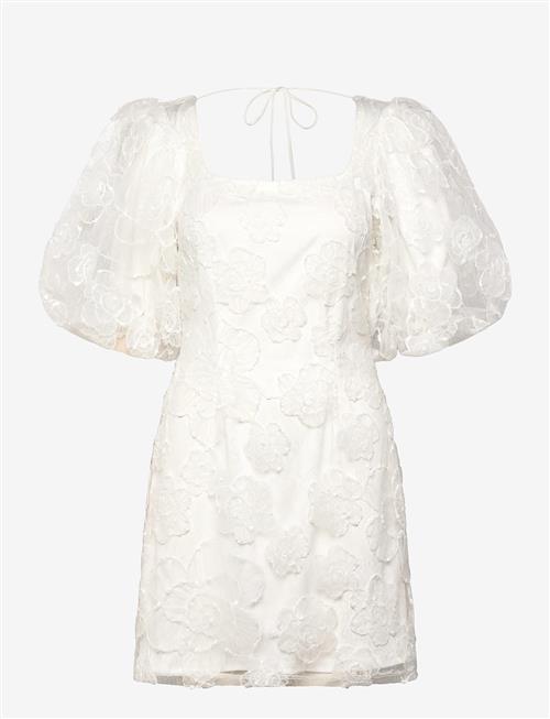 Bubbleroom | Puff Sleeve Embroidered Dress | 36