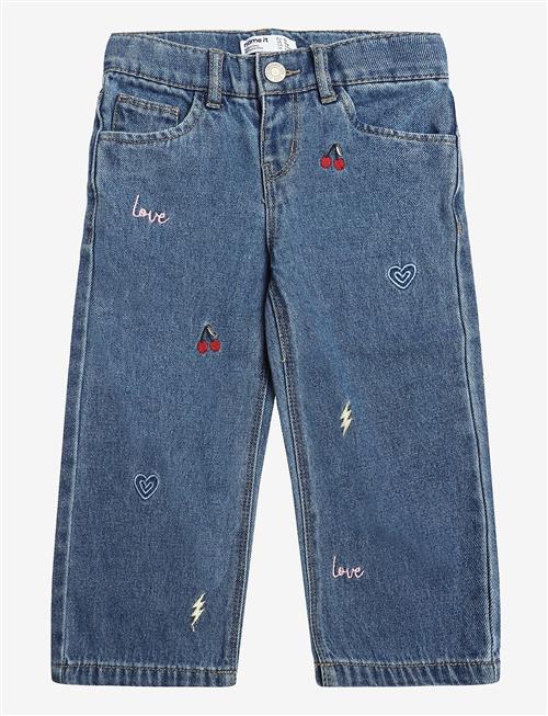 name it | Nmfrose Wide Emb Jeans 4999-Za | 110