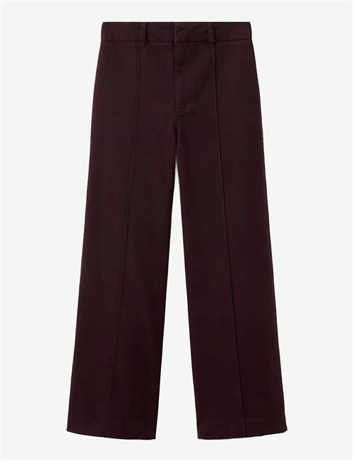 Mango | High-Waisted Wide Leg Jeans With Stitching | 44