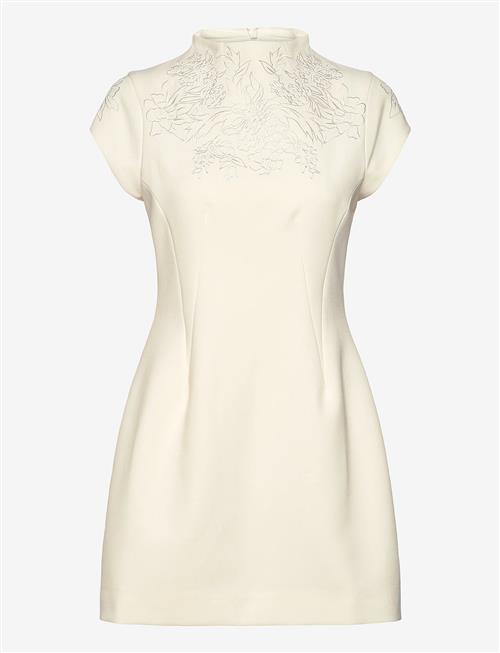 Malina | Bethanny Embroidered Fitted Mini Dress | 38