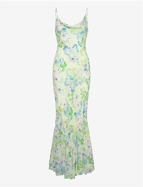 Malina | Amaia Silk Blend Chiffon Maxi Slip Dress | 42