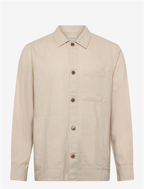 Calvin Klein | Ls Linen Easy Overshirt | L