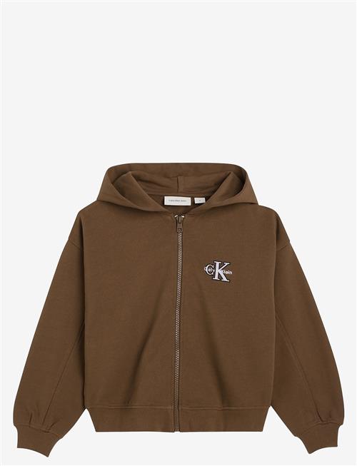 Calvin Klein | Terry Monologo Zip Up Hoodie | 152