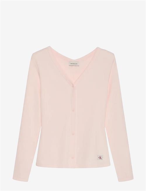 Calvin Klein Jeans | Ls Woven Label Baby Rib Button F | L