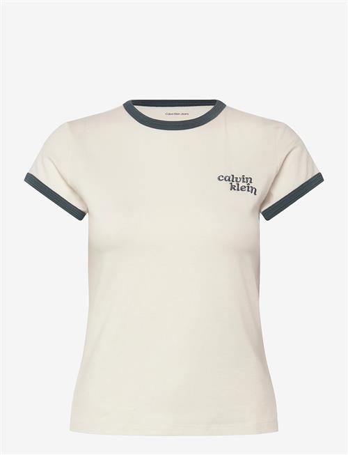 Calvin Klein Jeans | Ss Slim Logo Ringer Tee | S
