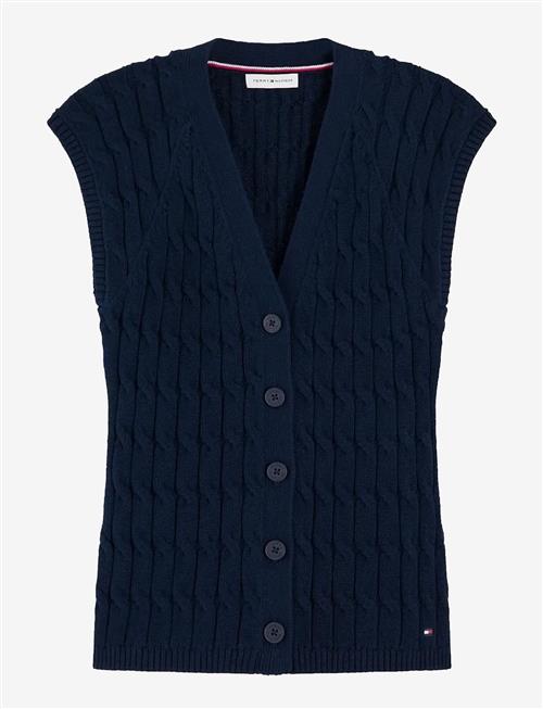 Tommy Hilfiger | Mid Gg Cable Vest Cardi | L