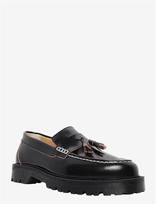 Garment Project | Pete Loafer - Black Polido Raw Edge | 44