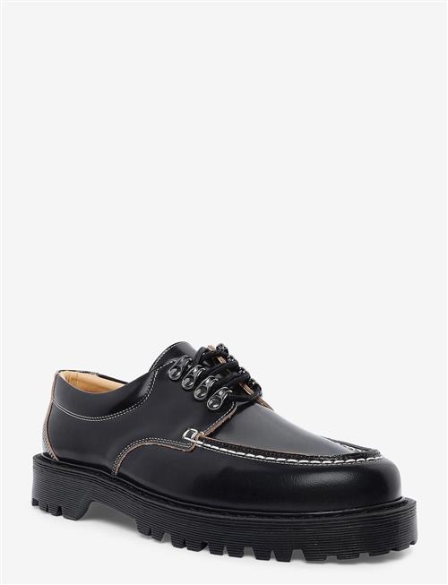 Garment Project | Pete Moc Toe Lux - Black Polido Raw | 44