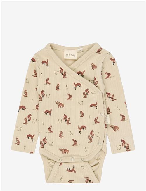 Petit Piao | Ppdinn L_S Body Fold Pointelle Nb | 74