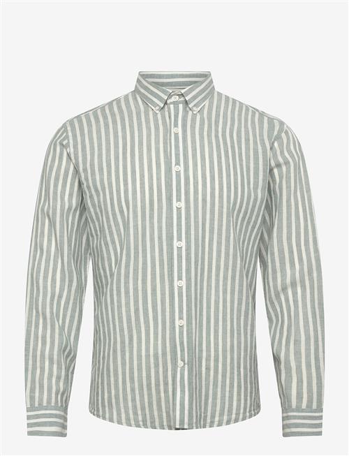 Lindbergh | Wide Striped Cotton/Linen Shirt L/S | L