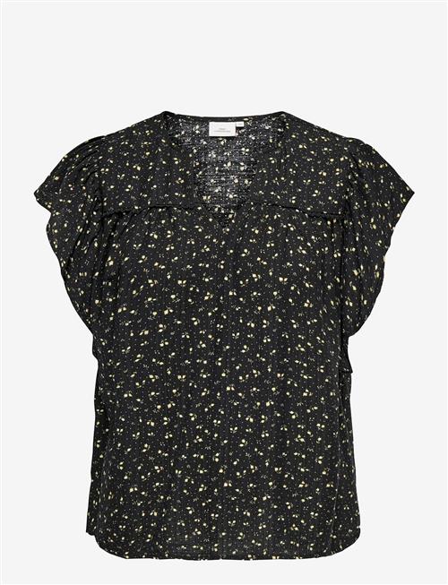 ONLY Carmakoma | Caralberthe S/S V-Neck Top Aop | 50