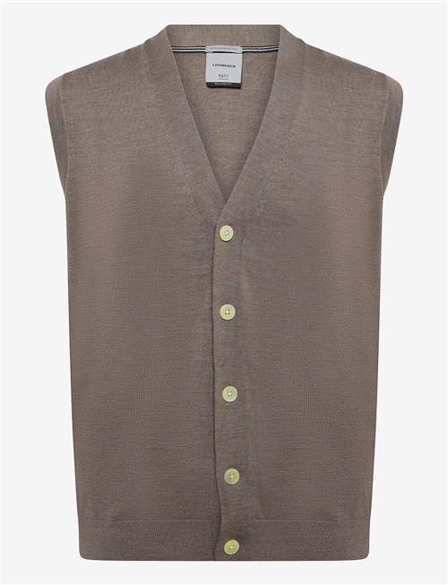 Lindbergh Black | 100  Merino Botton Through Vest | XXL