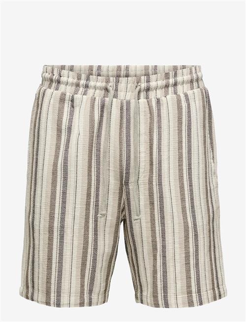 ONLY & SONS | Onstrev Life Reg Stru Stripe Shorts Noos | M