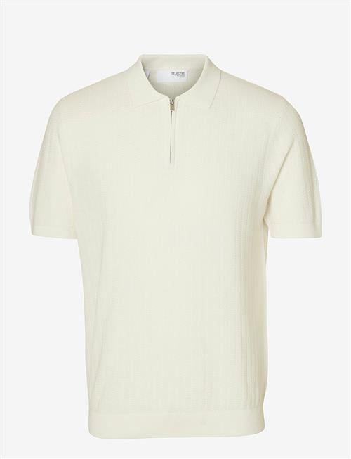 Selected | Slmcran Ss Knit Structure Zip Polo Noos | M