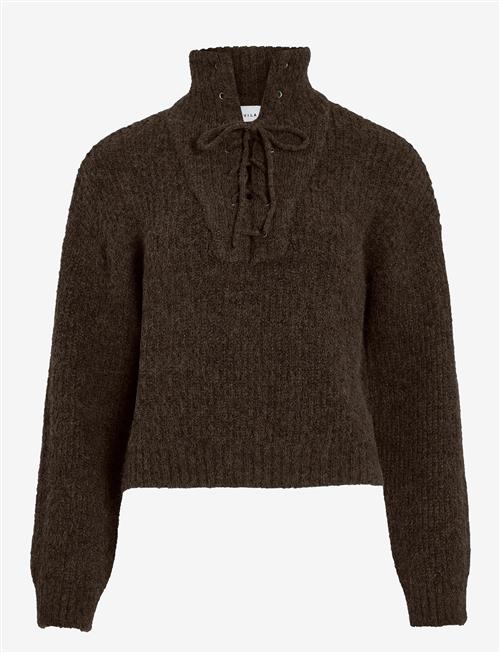 Vila | Vigleeba High Neck L/S Rib Knit Top | XXL