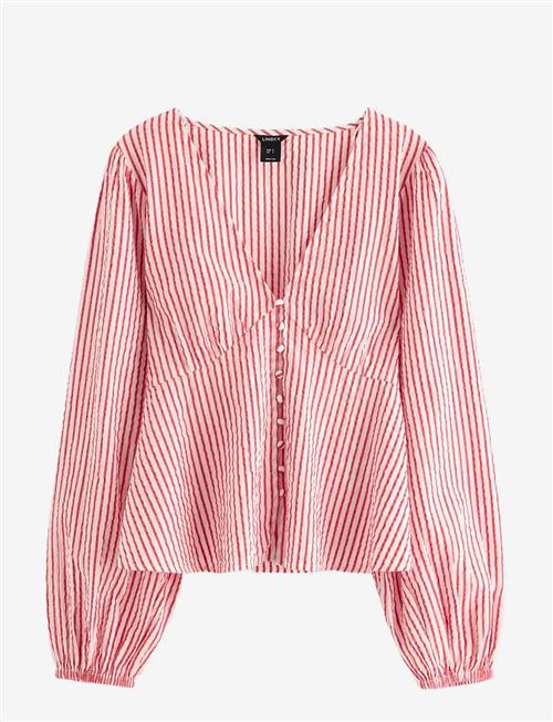 Lindex | Blouse In Seersucker | S