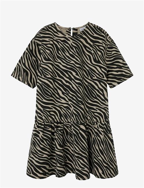 name it | Nkfzebra Twill Ss Dress 4003-Td D | 164