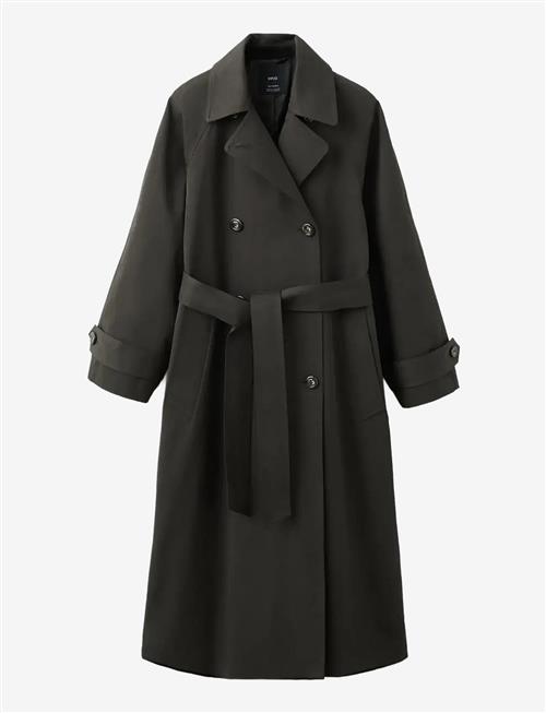 Mango | Long Double-Breasted Trench Coat | S