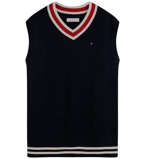 Tommy Hilfiger Vest - Strik - Dark Blue