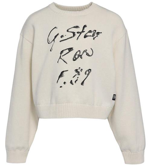G-Star RAW Bluse - Strik - Crew - Ecru