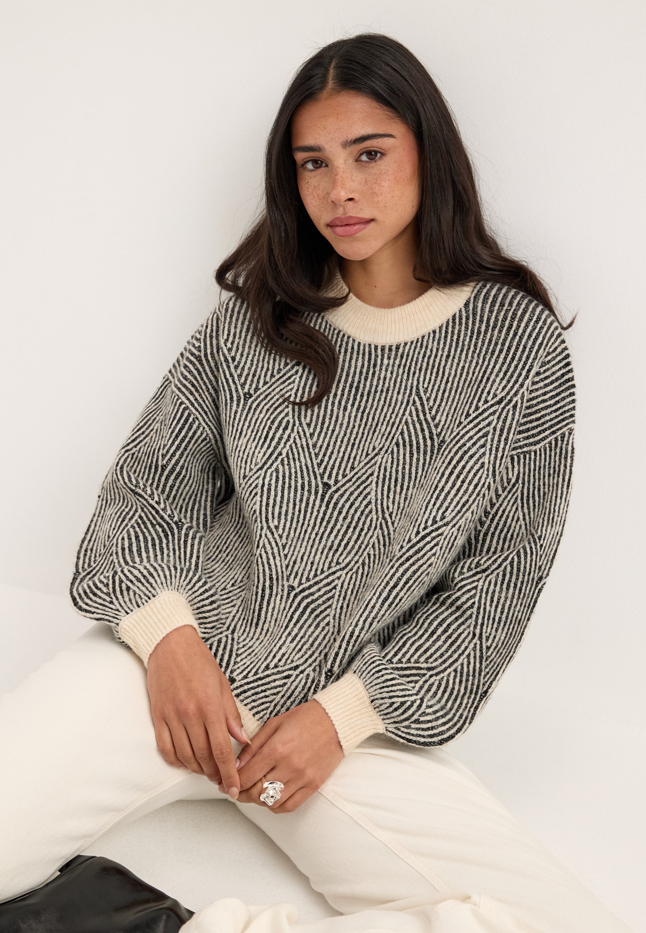 PIECES Pcjenna LS O-neck knit