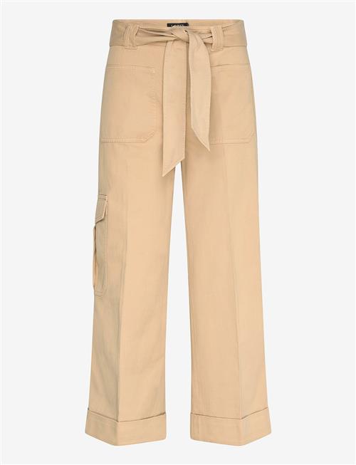 Lauren Ralph Lauren | Pleated Cotton Twill Wide-Leg Cargo Pant | 34