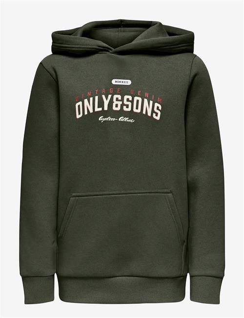 ONLY & SONS | Osjceres Reg Vintage Print Hood Swt Noos | 170-176