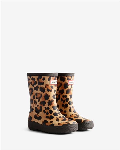 Hunter Kid's First Leopard Print Boot Leopard Print Chocolate Brown 30 EU  Brun  30 EU  unisex