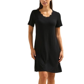 Trofé Trofe Viscose Nightdress Sort viskose X-Large Dame