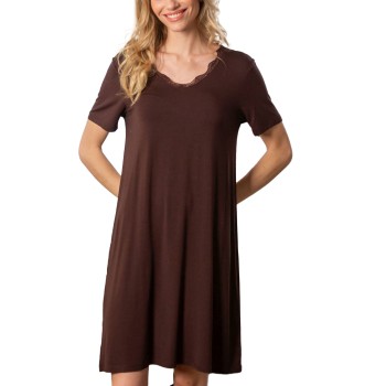 Trofé Trofe Viscose Nightdress Brun viskose Large Dame