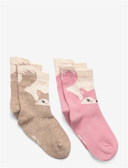 Minymo | Socks W. 3D Effect (2-Pack) | 31\34