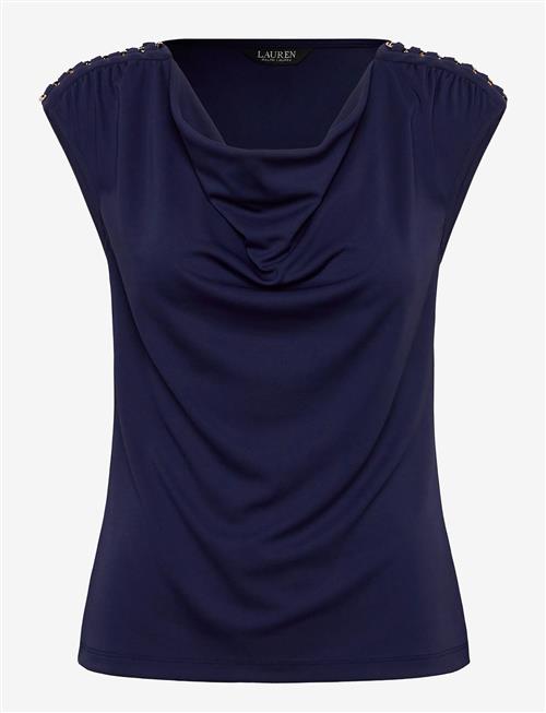 Lauren Ralph Lauren | Stretch Jersey Sleeveless Cowlneck Top | XL