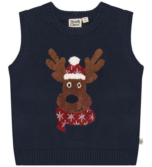 Hust and Claire Vest - Strik - HCPinco - Reindeer - More Navy