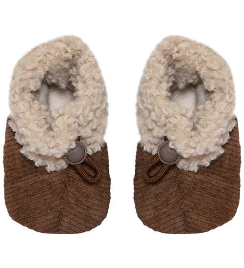 Melton Hjemmesko - Fluffy Baby - Brown