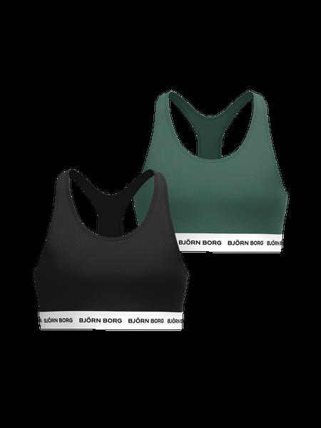 Björn Borg Cotton Stretch Logo Soft Top 2-pack Sort, 146-152