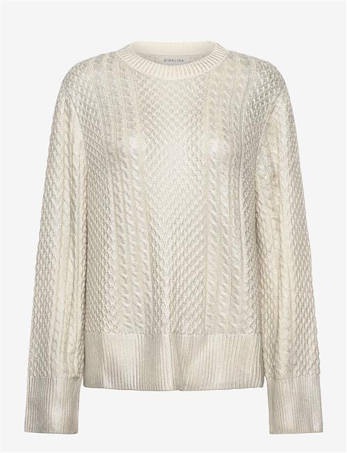 Malina | Lune Cable Knitted Meatallic Sweater | M