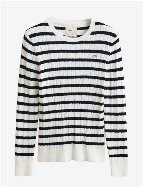 Gant | Stretch Cotton Cable Stripe C-Neck | XXL