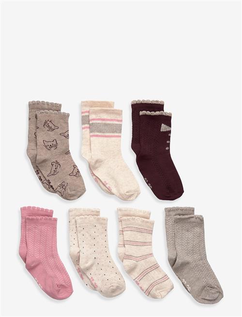 Minymo | Socks W.pattern (7-Pack ) | 27\30