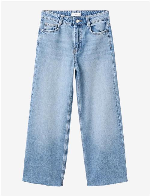 Mango | Wide Leg Jeans With Frayed Hem | 146